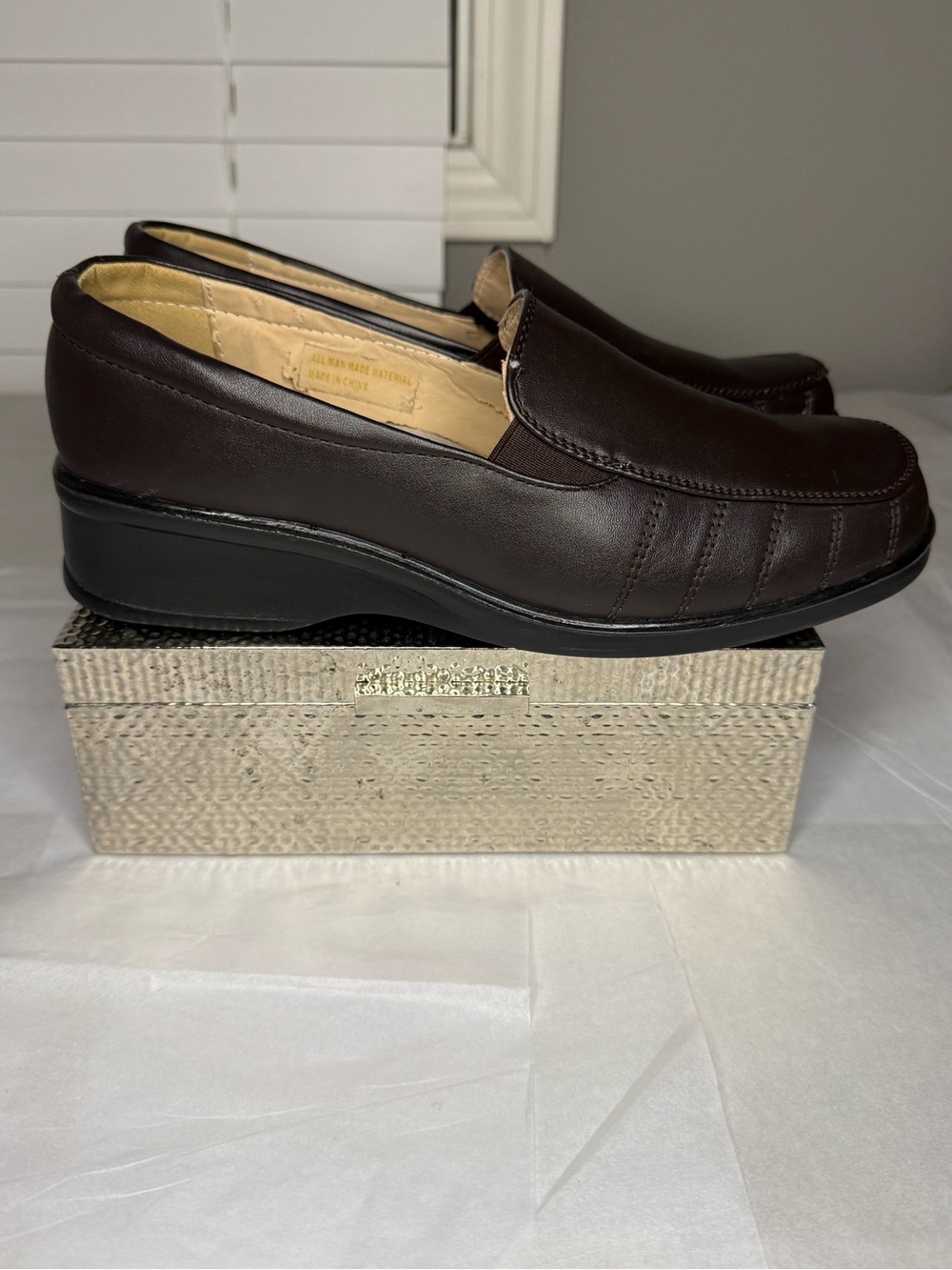 Rasolli Women’s Black Loafers Slip On Comfort Dress Shoes Size 10 - Picture 4 of 11